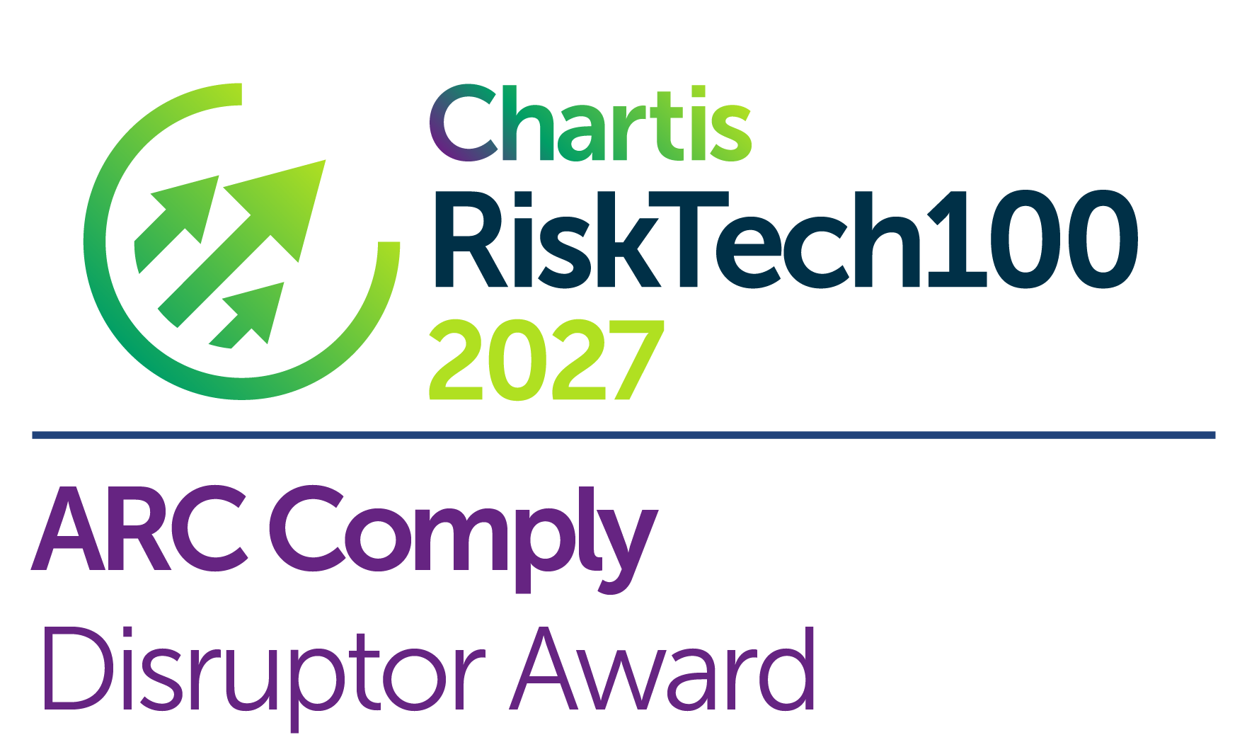 Chartis RiskTech100® 2027 — ARC Comply, Collateral Compliance and Disruptor Awards