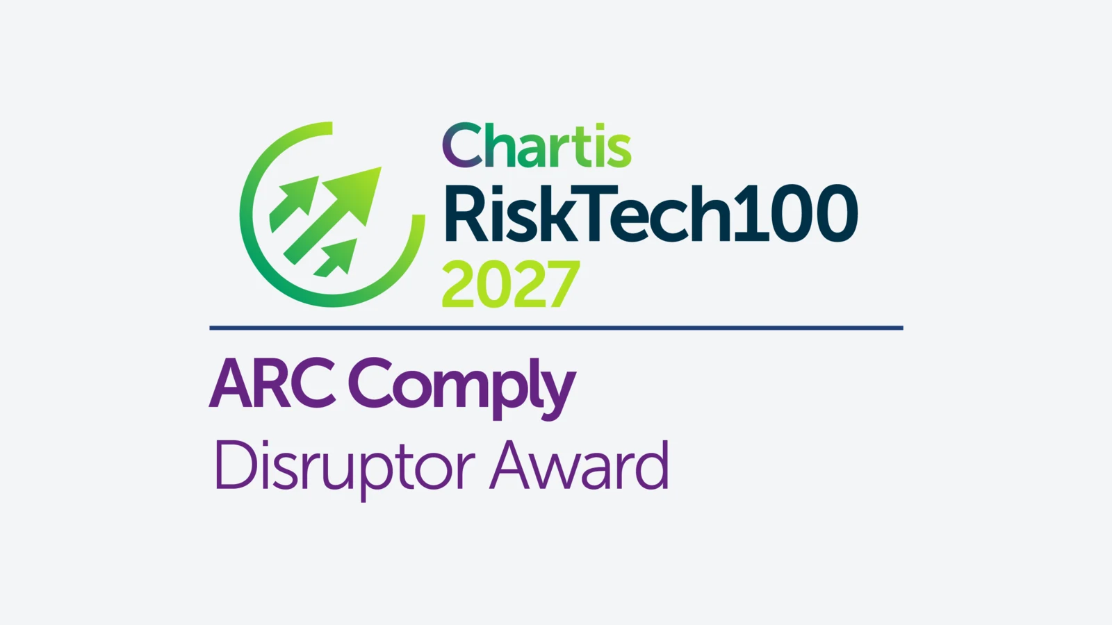 ARC Comply wins Chartis RiskTech100® 2027 Collateral Compliance and Disruptor Awards